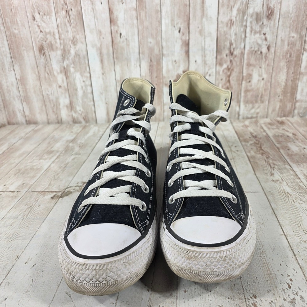 Converse Chuck Taylor All Star Black High Top Sneakers Womens 13 Mens 11 M9160 - Picture 2 of 8